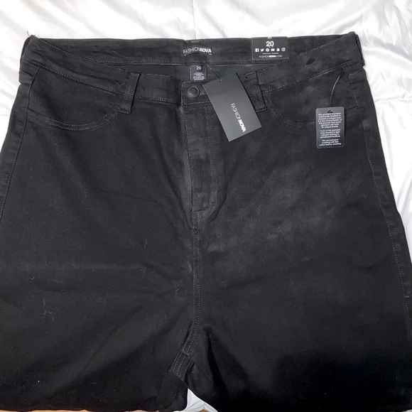 Fashion Nova High Rise Size 20 Black Jeans - Picture 3 of 3